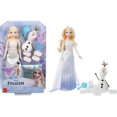 a frozen princess doll and toy set in its packaging