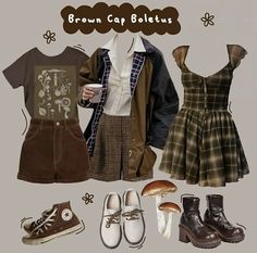 Forestcore Outfit, Brown Outfits, Teen Fashion Outfits, Looks Vintage