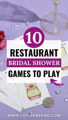 the top 10 restaurant bridal shower games to play