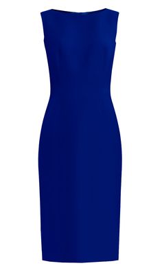 Royal Blue Sheath Dress with boat neckline Royal Blue Dress Casual, Blue Dress Outfits, Blue Sheath Dress, Dress Work, Blue Shift Dress, Royal Blue Dress, Timeless Dress, Royal Outfits, Novelty Fabric