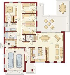 the floor plan for a two bedroom apartment with an attached living room and dining area