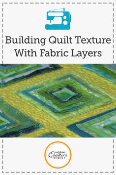 the cover of building quilt texture with fabric layers