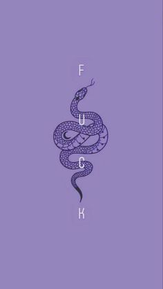 a purple book cover with a snake on it's side and the words f, f