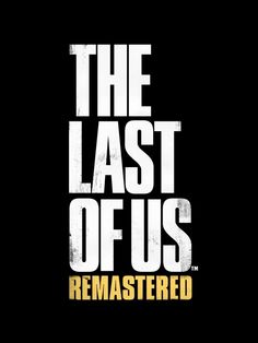 the last of us logo on a black background with white text that reads, the last of us