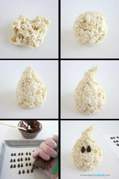 the process for making rice krispy treats is shown