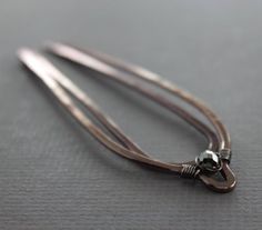 This simple and elegant set of hair fork pins hand forged with 12 gauge solid copper wire. One piece is a simple U shape while another one made with wrapped silvered black crystal to add some glamour. They were tumbled, oxidized and hand polished for more strength and depth. ATTENTION - ORDERS TO US Wire One Piece, Crystal Hair Jewelry, Hair Forks, Simple Bridesmaid Hair, Hair Fork, Metal Hair, Jewelry Metal, Copper Hair, Work Inspiration