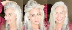 Afraid to go gray because you think you might look old? Check out my tips on how to stay beautiful and young-looking even (or especially) with gray hair! Lowlights In Grey Hair, Hair Highlights And Lowlights, Applying Eye Makeup, Highlights And Lowlights, Gray Hair Highlights, Beauty Hair Makeup