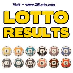 the lotto results are displayed in this poster