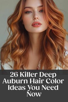 26 Killer Deep Auburn Hair Color Ideas You Need Now Deep Auburn Red Hair, Deep Auburn Hair Color, Auburn Hair Color Ideas, Deep Auburn Hair, Deep Auburn, Auburn Ombre, Auburn Red Hair, Auburn Hair Color, Auburn Balayage