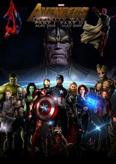 the avengers movie poster with many different characters