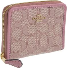 [Coach] Outlet Small Zip Around Wallet Signature CH389 IMS5I TRUE PINK Description■Color: TRUE PINK/KHAKI MULTI ■Size: Approx. Height 9 x Width 11.5 x Depth 2.5 cm ■Weight: Approx. 80g ■Material: Jacquard x Leather ■Specifications: Opening/Closing: Zipper type Inside: 1 bill compartment, 2 card pockets, 2 pockets, 1 clear pocket ■Accessories: None Payment Please pay within 5 days after the auction closed. Shipping Shipping is by Fedex, DHL or Japan Post. Preference will be given to couriers with shorter shipping times. Delivery is about 1 week. Please a message in the case of expedited shipping. Returns Returns are accepted ONLY if the item was not the item described. International Buyers - Please Note:  * Import duties, taxes and charges are not included in the item price or shipping char Pink Coach Wallet, Coach Pink Wallets For Everyday Use, Coach Pink Wallets For Travel, Coach Pink Wristlet For Travel, Pink Description, Coach Wallet With Zipper Closure For On-the-go, Coach Outlet, Japan Post, Zip Around Wallet