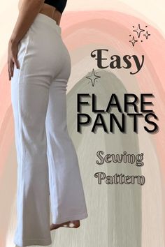 The LAURA FLARE PANTS sewing pattern is an easy, yet chic and minimalistic sewing pattern that is perfect for all seasons. It is best made with stretchy fabric and shouldn't take you more than 1h to make total. I recommend a blend of Bamboo stretch fabrics. I use this pattern to make lounge wear and sleep wear sets. The instructions include both A4 and Letter printable PDFs with size ranges from S-XXL. It is a great first time sewing project.