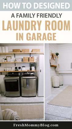 the laundry room is clean and ready to be used as a storage area for your home