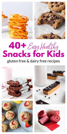 the top ten healthy snacks for kids that are gluten free and dairy - free