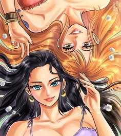 Anime: One Piece #anime #manga #art #artwork #fanart #animeart #animegirl One Piece Smile, Nico Robin Pfp, Robin Pfp, Nami X Robin, Sanji X Nami, One Piece Women, Art Outfit, Woman Loving Woman