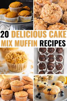 20 delicious cake mix muffin recipes