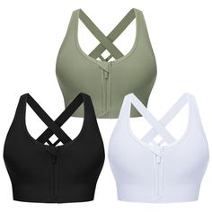 PRICES MAY VARY. ✔Classic Design: Our sports bra features a square neck, wide strap design,crisscross back adds a touch of style to your workout attire that is sure to turn heads at the gym or on the go. ✔High Support: With removable cups and high support material, our workout bra provides the perfect balance of comfort and support for your active lifestyle. From lounging to high intensity activities,this bra fits perfect. ✔Quality Material：Made with stretchy, lightweight, and breathable materia Cheap Sports Bra For Gym, Cheap Fitted Gym Bra, Affordable Compressive Sports Bra For Sports, Cheap Sports Bra With Built-in Bra For Gym, Cheap Compressive Seamless Sports Bra, Gym Bra, Best Sports Bras, High Impact Sports Bra, Workout Essentials