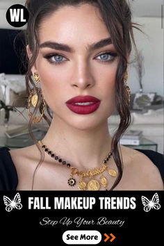 Cranberry red makeup trend perfect for autumn looks Makeup For Autumn