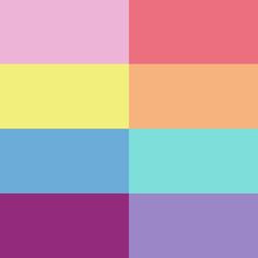 a multicolored background with different colors and shapes in the same color palettes