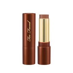 A bronzer and sculpting stick.Say hello to a sun-kissed glow with the Too Faced Chocolate Soleil Melting Bronzing & Sculpting Stick. Add warmth and dimension to the outer edges of your face, forehead, cheekbones, and nose seamlessly, as the multi-use cream-to-powder formula blends easily without tugging. It’s buildable, too, so you can embrace no-makeup makeup or go all-out glam. Oh, and did we mention it smells like chocolate-covered oranges? Brown Makeup Products, Two Faced Bronzer, Chocolate Makeup, Bronzer Stick, Too Faced Chocolate, Bronzer Makeup, Chocolate Souffle, Too Faced Bronzer, Chocolate Lava