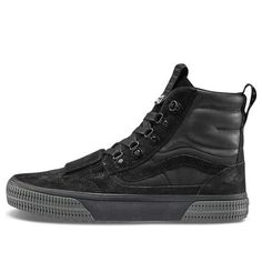 Vans Static ComfyCush MTE 'Black' VN0A4P3LDW8 - KICKS CREW Vans Black High-top Streetwear Sneakers, Vans Urban Black High-top Sneakers, Vans High-top Sneakers For Winter Streetwear, Spring Outfits Men, Trainers Fashion, Vans Shop, Dark Wear, Sneakers Men Fashion, Black Sneakers