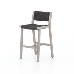 Dalton Grey Teak Outdoor Bar Stool Bar En Plein Air, Grey Counter, Weathered Teak, Grey Bar, Outdoor Bar Sets, Patio Bar Stools, Outdoor Stools, Outdoor Bar Stools, Bar Styling