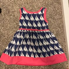 Sailboat 2t Samara Dress. So Cute For Summer!! New Without Tags. Navy Blue Summer Dress, Samara Dress, Toddler Princess Dress, Snowflake Dress, Plaid Flannel Dress, Girls Long Sleeve Dresses, Short Sleeve Floral Dress, Velvet Party Dress, Girls Sundress