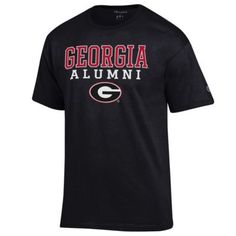 The Champion Black Georgia Bulldogs Alumni Logo Stack T-shirt is a must-have for loyal Georgia Bulldogs fans. Bold screen print graphics proudly display unwavering support for the Bulldogs. Made from soft, durable cotton, it's perfect for game days or showing off Georgia Bulldogs pride. Brand: Champion; Crew neck; Imported; Machine wash, tumble dry low; Material: 100% Cotton; Officially licensed; Screen print graphics; Short sleeve. | Cutter & Buck Men's NCAA Georgia Bulldogs Alumni Logo Stack T-Shirt, Black, 2XL Georgia Bulldogs Shirts Vinyl Men, Sparkle Georgia Bulldog Shirt, Georgia Bulldog Womens Shirt, Georgia Bulldogs Hoodie, Georgia Tshirt, Georgia Bulldogs, Ncaa, Georgia, Bulldog