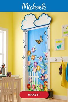 Classroom Decor Spring, Flower Door Decorations Classroom, Spring Decorations Classroom, School Door Decorations Preschool, Flower Door Decorations, Classroom Door Decorations Ideas, School Door Decoration Ideas, Door Decoration For School, Door Decorations For Classroom