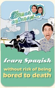 an advertisement for the movie learn spanish