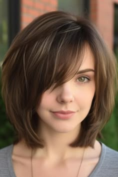 Trendy bob hairstyle ideas | hairstyle tutorial ideas Square Short Haircut, Textured Bob Square Face, Short Bob Hairstyles For Square Faces, Short Haircut Square Face Shape, Medium Length Hair For Square Faces, Mid Length Hair For Square Face, Hair Cuts For Women Shoulder Length, Hair Styles For A Square Face, Womens Short Hairstyles For Thick Hair