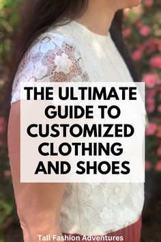 Looking for custom made clothing and shoes? This guide includes where to find customized shoes, custom made lingerie, custom made formal dresses and much more! Customized Shoes, Shoes Custom