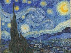 the starry night by van goghe