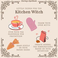 Witchy Space, Witch Info, Witchy Kitchen, Kitchen Witch Recipes, Witch Tarot, Kitchen Witchery