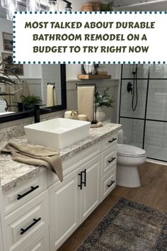 bathroom remodel on a budget to try right now