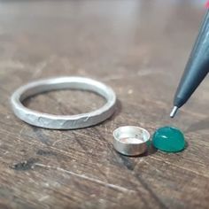 Diy Silver Rings How To Make, Diy Gemstone Ring, How To Set A Stone In A Ring, How To Make A Silver Ring, How To Make Sterling Silver Rings, How To Make Silver Rings, Jewelry Soldering For Beginners, How To Make Silver Jewelry, Making Silver Jewelry