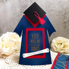 there is a card with a graduation cap on it and the words you will do things