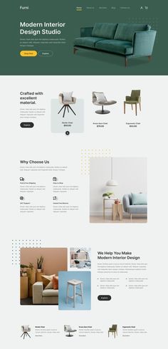 the interior design studio wordpress theme is clean and modern, but it's easy to use