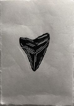 a black and white drawing of a piece of paper