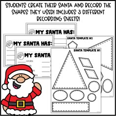 santa's helper worksheet for students to make their own christmas tree