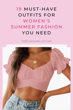 Amazing summer fashion ideas for women in their 20s. Summer fashion ideas for teens. Summer fashion ideas for women over 50. Summer fashion ideas for plus size women. Summer fashion ideas for curvy women. Summer Fashion For Women, Summer Fashion Ideas, Hottest Outfits, Fashion Ideas For Women, Women In Their 20s, Women Summer Fashion