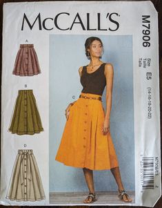 a woman's skirt and top sewing pattern