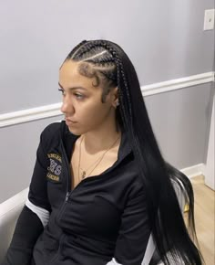 Braid Styles For Straight Hair, Braided Hairstyles On Straight Hair, Puerto Rican Braids, Braids For Hispanic Women, Straight Hair Braids, Mexico Braids, Straight Hair With Braid, Curly Braided Hairstyles, Quick Curly Hairstyles