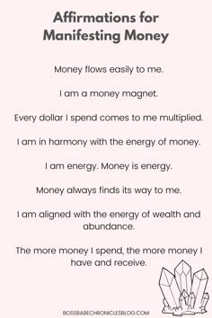 Manifest More Money, Manifestations And Affirmations, Best Affirmations For Money, Manifestation For Work, Manifestations For Money, Manifest For Money, Affirmation And Manifestation, Manifestation Quotes For Money, Attracting Money Affirmations