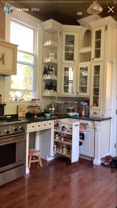 the kitchen is clean and ready for us to use in its new owner's home