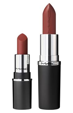 What it is: An iconic, mini-sized Satin Lipstick maxed out to give lips more with a silky-satin finish and good-for-lips formula.What it does: Get more color with full-coverage, pigment-rich payoff in a wide range of Artist-approved shades. Get more comfort with a creamy blend of coconut oil, organic shea butter and cocoa butter that conditions and nourishes lips. Get more care with instant and eight-hour moisture. Get more longwear with 12 hours of non-fading, long-lasting color that leaves lip Hyper Real, Apply Lipstick, Mini Lipstick, Vanilla Scent, Lipstick Case, How To Apply Lipstick, Satin Lipstick, Organic Shea Butter, Mac Lipstick