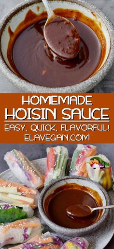 this homemade hoisin sauce is easy, quick and flavorful