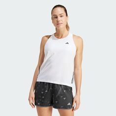 adidas Shop the Own The Run Tank Top - White at adidas.com/us! See all the styles and colors of Own The Run Tank Top - White at the official adidas online shop. Adidas Tank Top, Bar Logo, Running Tanks, Running Tank Tops, Adidas Womens, Womens Running, Sport Top, Training Tops, Swimwear Dress