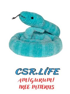 an image of a blue snake with the words csrl life on it's back