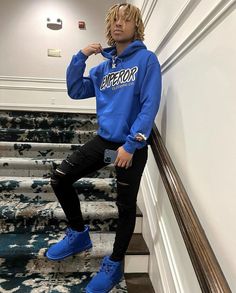 Tomboy Swag Outfits, Black Men Outfits Street Style, Edgy Outfits Boys, Black Tomboy, Studs Fits, Ybn Nahmir, Boy Streetwear